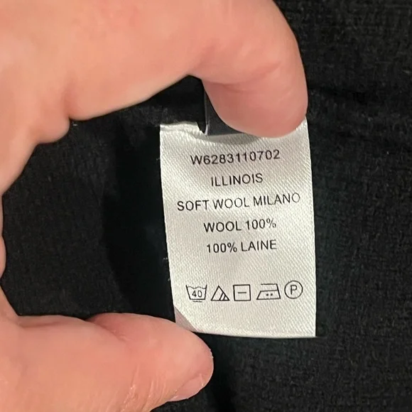 JOSEPH Milano Knitted Soft Wool Sleeveless Dress with Large Pockets, Deep V Neck - Picture 9 of 12